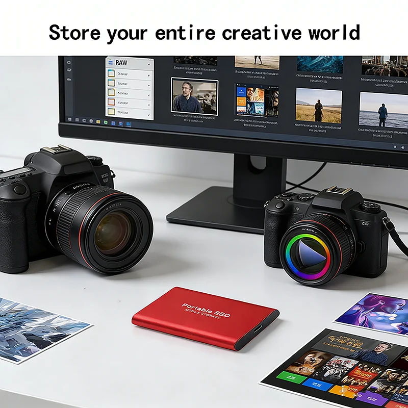 High Cost Performance External Hard Drive Fast Transfer SSD Reliable Hard Disk for Pc/Laptops/Mac/Phones thumbnail 2