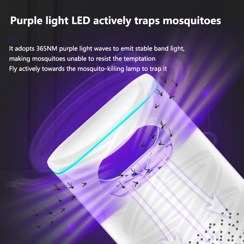 Xiaomi USB Mosquito Killer Lamp Fly Bug Mosquito Repeller Electronic LED Light Control Lamp Small Insect Trap Home Appliances thumbnail 2