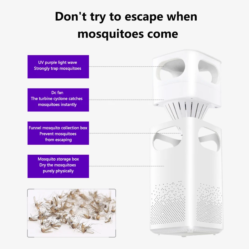 Xiaomi USB Mosquito Killer Lamp Fly Bug Mosquito Repeller Electronic LED Light Control Lamp Small Insect Trap Home Appliances thumbnail 4