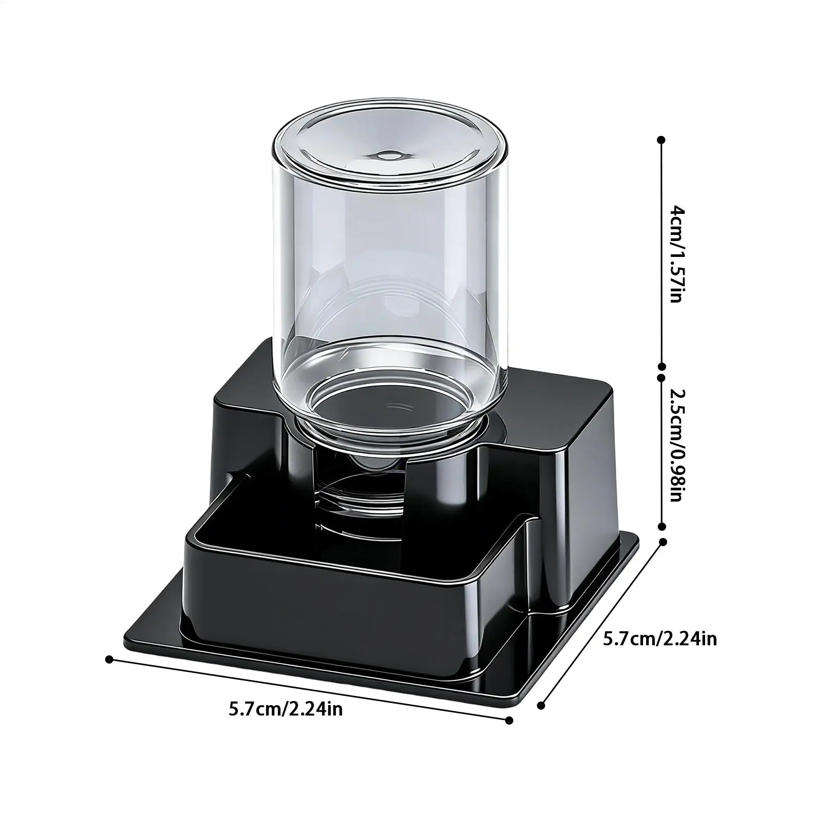 Anti-slip Base Reptiles Water Feeder Detachable Plastic Reptile Water Dispenser Stable Turtle Water Bowl For Snakes Tortoise thumbnail 6