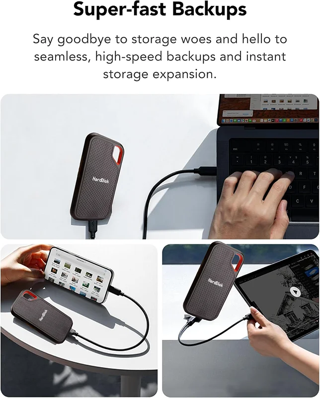 High Speed Solid State Drive 1TB Portable SSD Stable External Hard Drive Original Hard Disk Hard Drive for Laptop Mac PC thumbnail 5