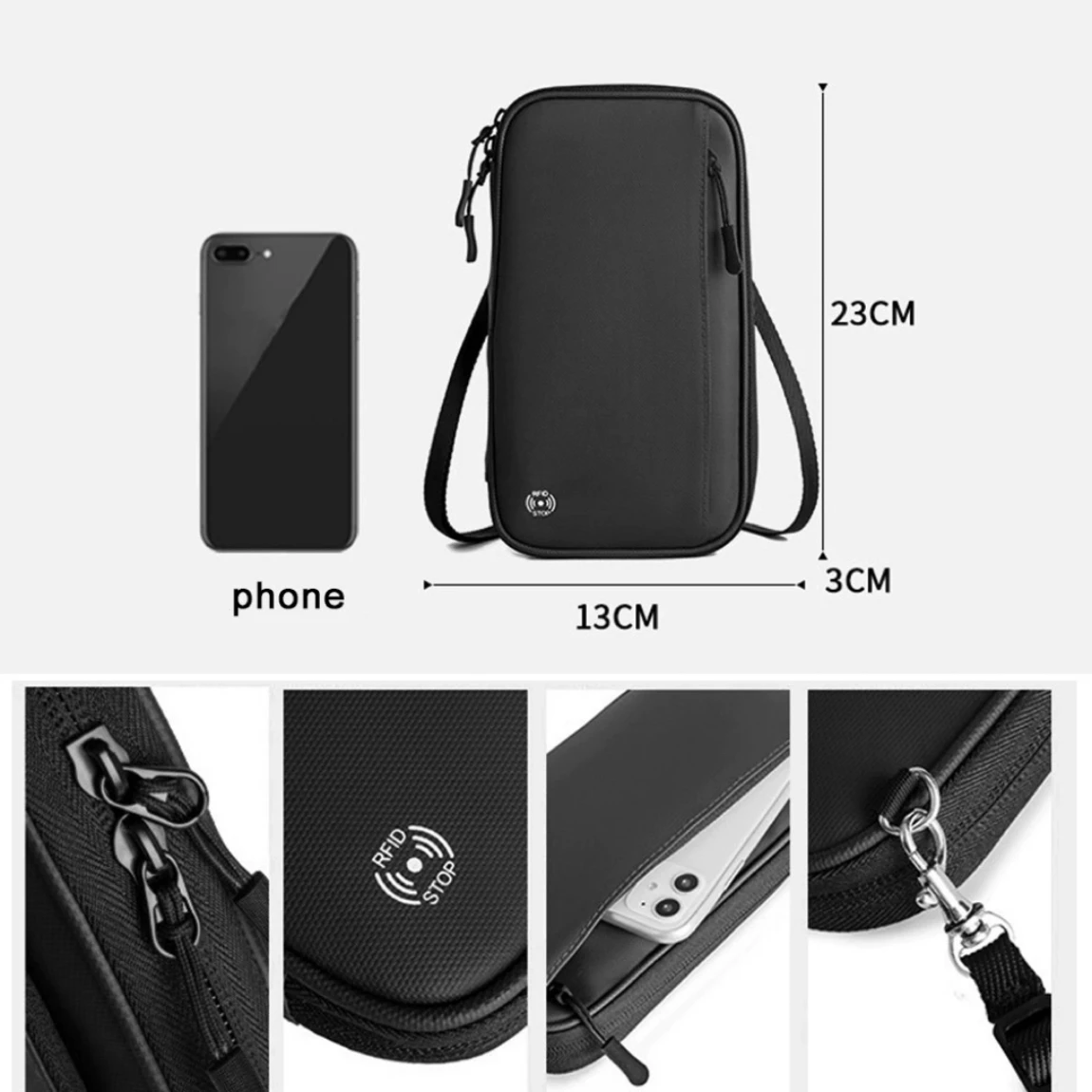 Travel Document Organizer Passport Holder Bag Waterproof Passport Holder with RFID Blocking Passport Wallet Pocket Family Trip thumbnail 2
