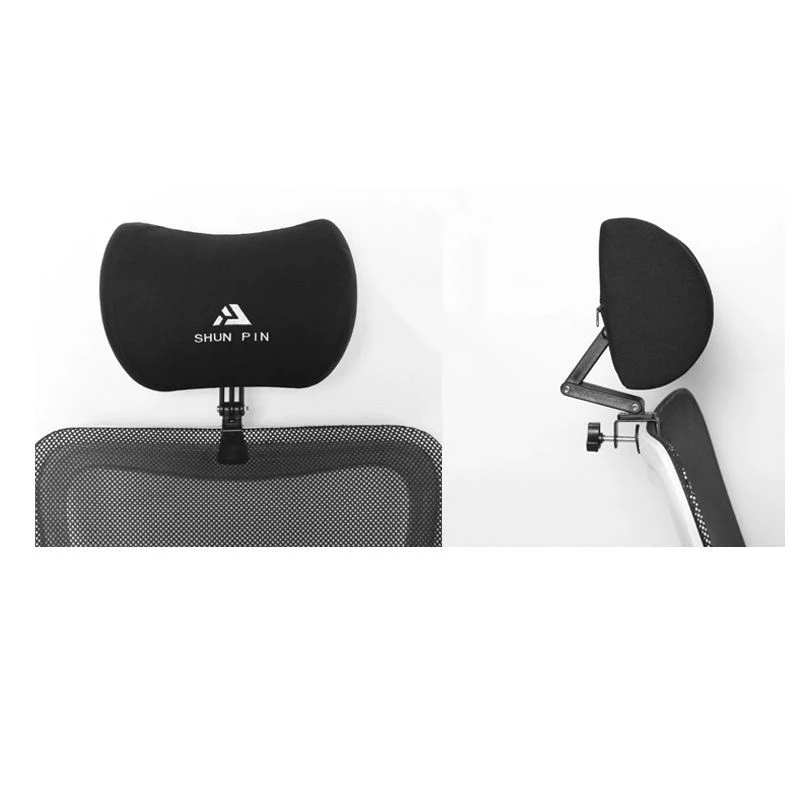 Office Computer Chair Headrest Easy Installation Without Drilling Memory Cotton Headrest Adjustable Height Pillow for Waist thumbnail 2