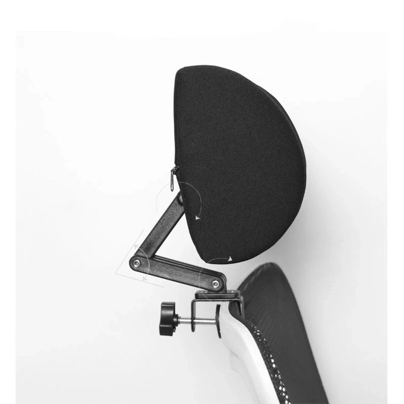 Office Computer Chair Headrest Easy Installation Without Drilling Memory Cotton Headrest Adjustable Height Pillow for Waist thumbnail 4