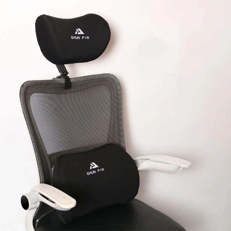 Office Computer Chair Headrest Easy Installation Without Drilling Memory Cotton Headrest Adjustable Height Pillow for Waist thumbnail 5
