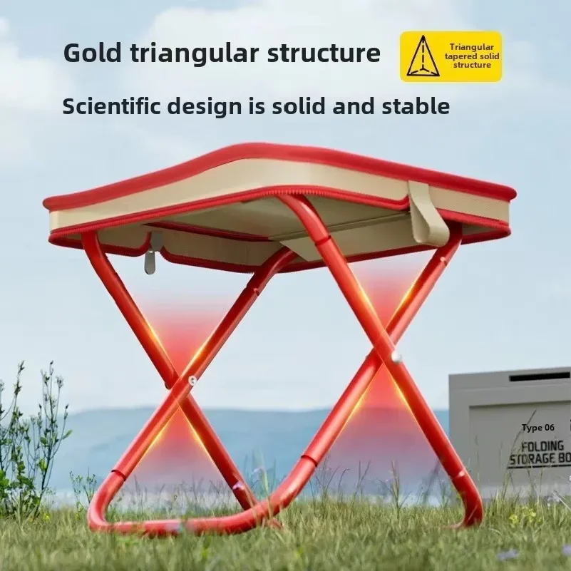 Portable Folding Camping Chair Durable Bench Fishing Mini Stool Travel Camping Outdoor Folding Picnic Sketch Handbag Chairs thumbnail 4