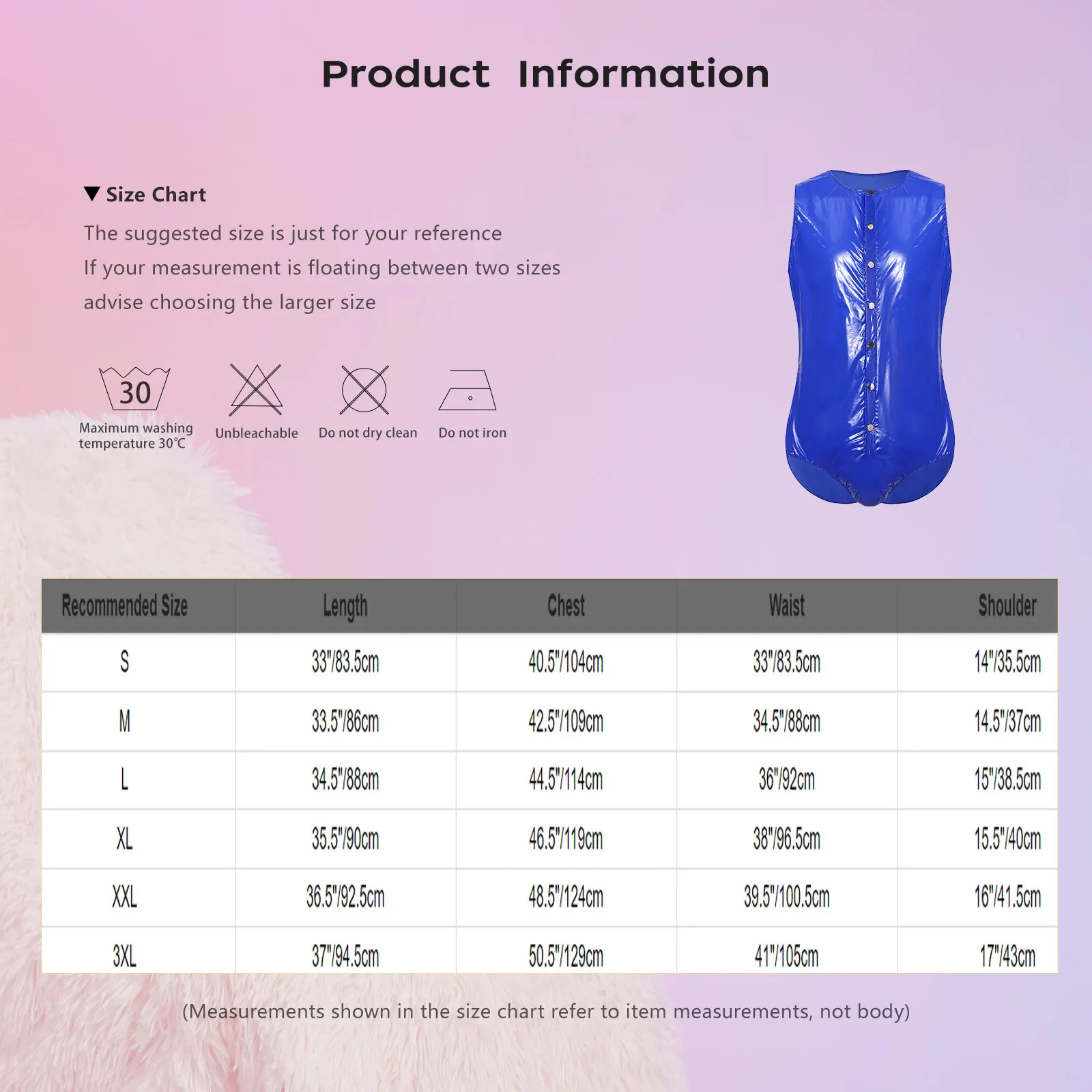 Mens Waterproof Bodysuit Swimwear Front Button Side Zippers Leotard Swimsuit One Piece Bathing Suit Leakproof Adaptive Clothing thumbnail 6