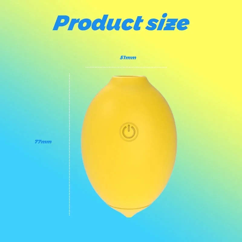 Lemon Sucker Vibrator Female Powerful Sucking Oral Massager Nipple Clitoris Stiamulator Masturbator Sex Toy for Women Couples thumbnail 5