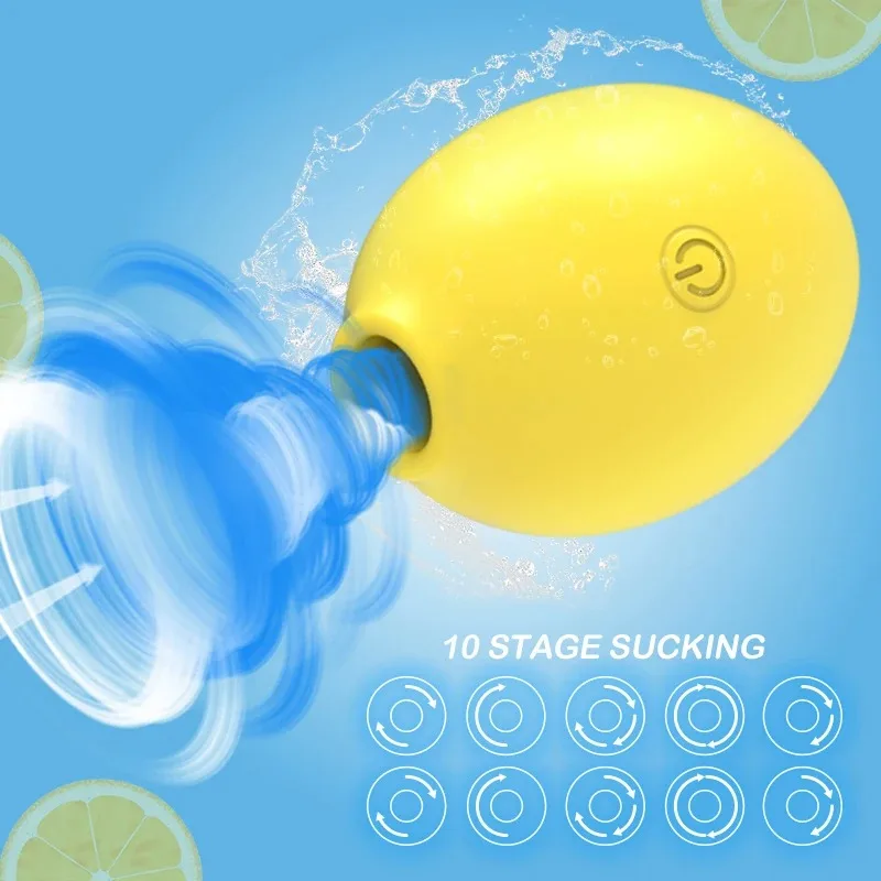 Lemon Sucker Vibrator Female Powerful Sucking Oral Massager Nipple Clitoris Stiamulator Masturbator Sex Toy for Women Couples thumbnail 2