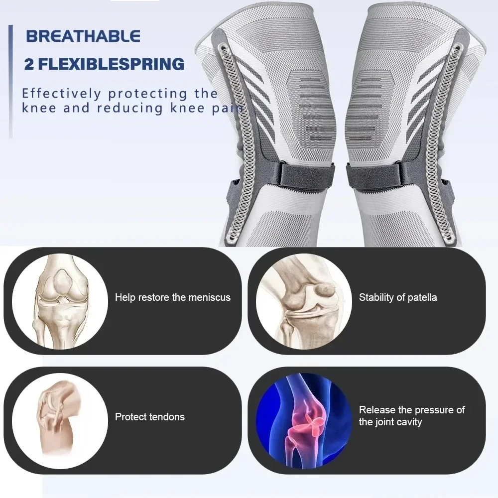 1PC Outdoor Sport Fitness Running Cycling Knee Support Brace Elastic Nylon Compression Knee Pad Sleeve for Basketball Volleyball thumbnail 3
