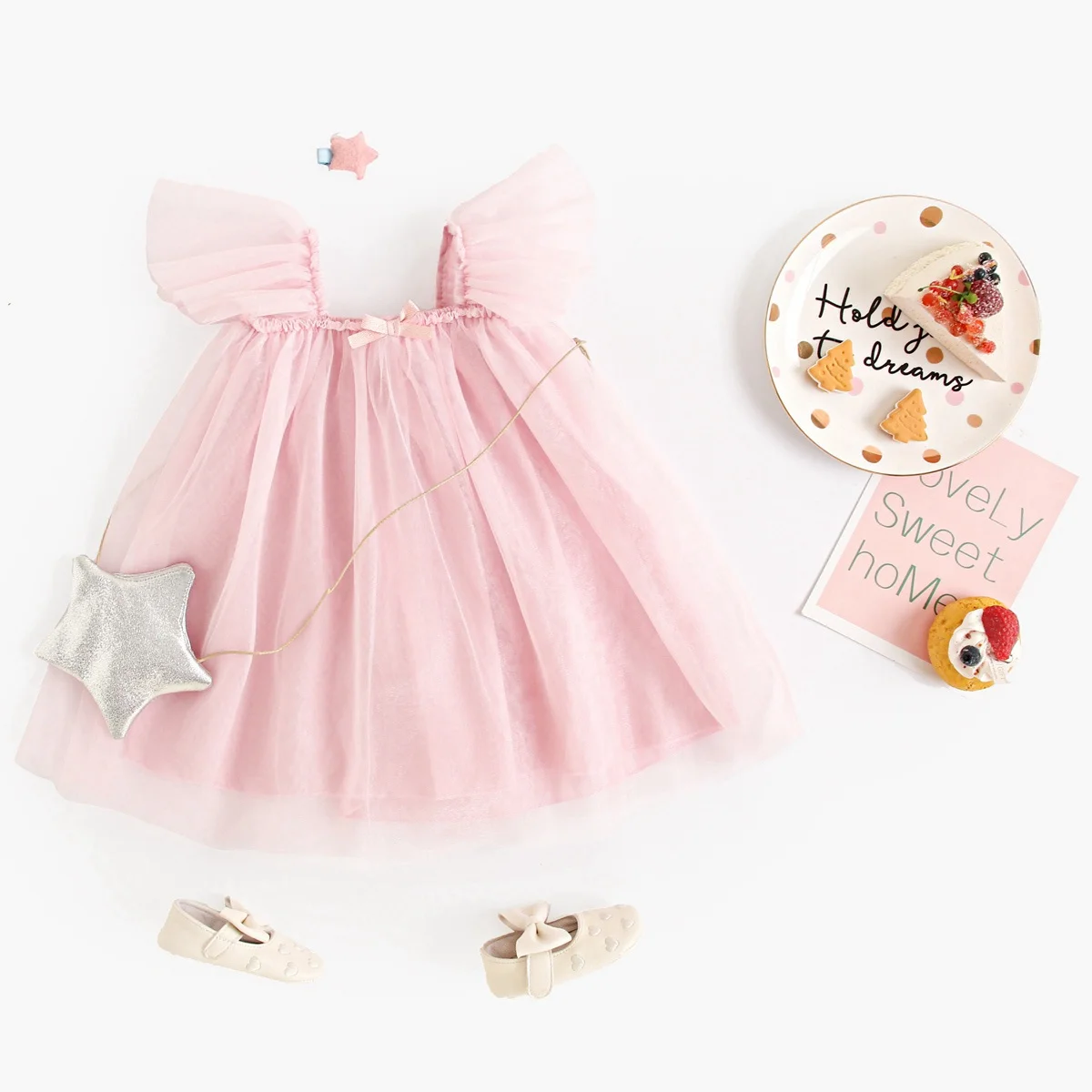 Fashion Kids Girls Dress Party Sleeveless Summer Baby Dress Birthday thumbnail 5