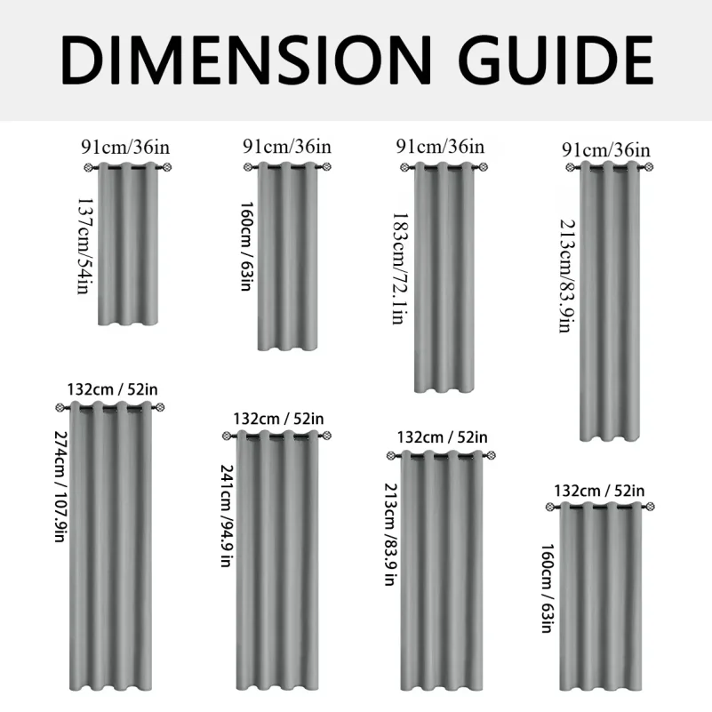 2pcs Modern 100% Blackout Curtain with Coated Lining, Curains for Bedroom, Living Room, Dining Room, Bathroom, Home Decor thumbnail 4