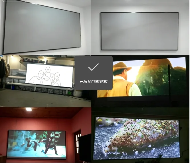 High Brightness Reflective HD Foldable Projector Screen 60 100 120Inch 16:9 Cloth Projection Screen Home Projector Curtain