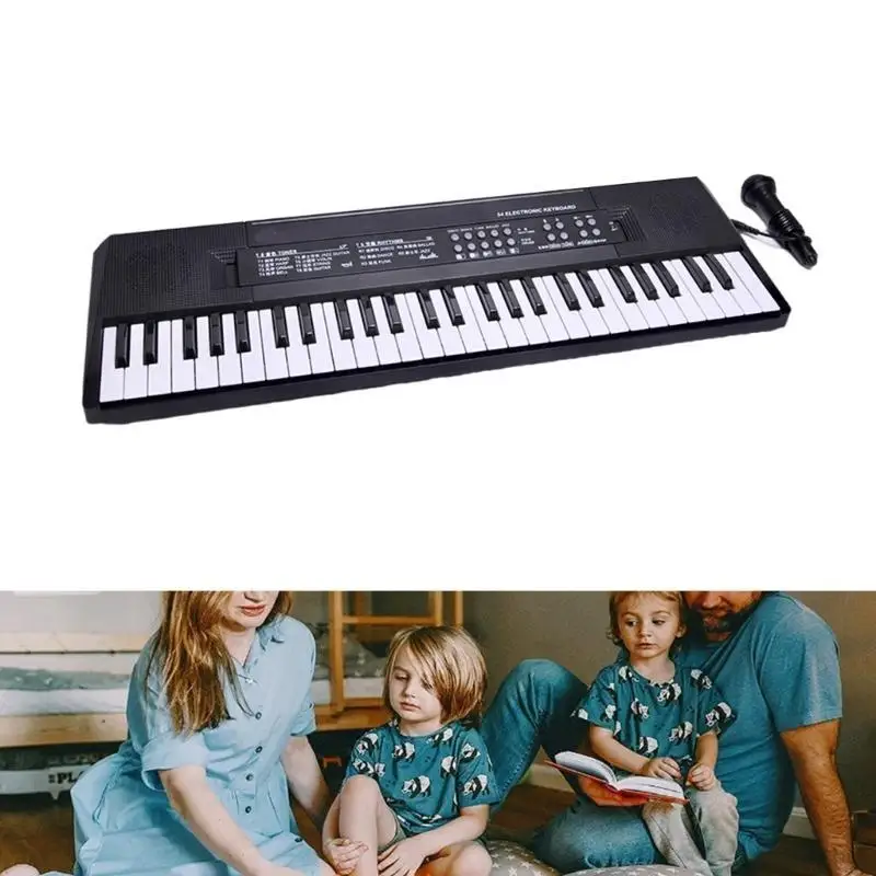 652F 37/54 Keyboard Piano with Microphone Portable Electronic Digital Piano thumbnail 3