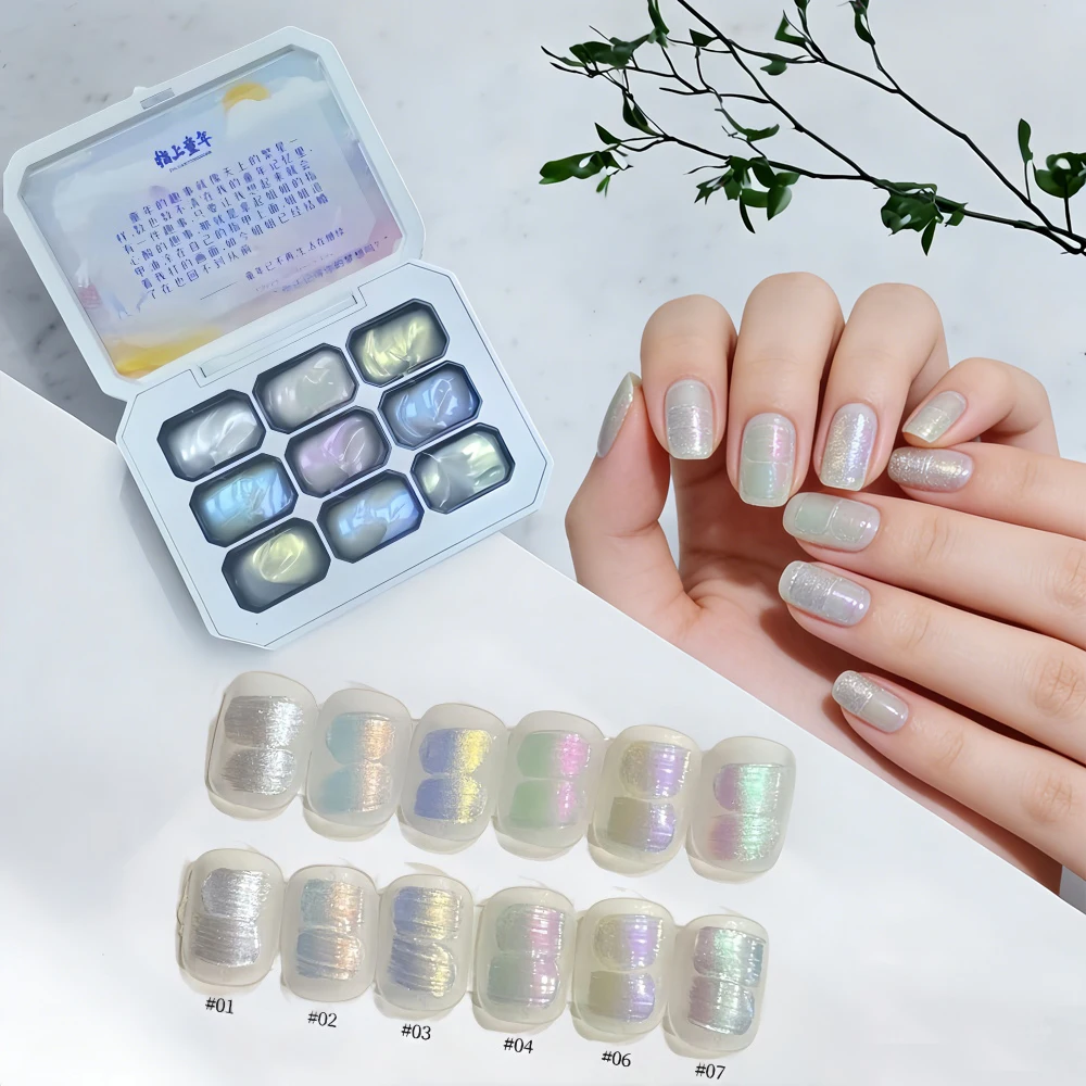 1pc 9-color new popular patting gel gradient dream texture soak off UV&LED gel nail polish art creation salon  DIY ins thumbnail 5