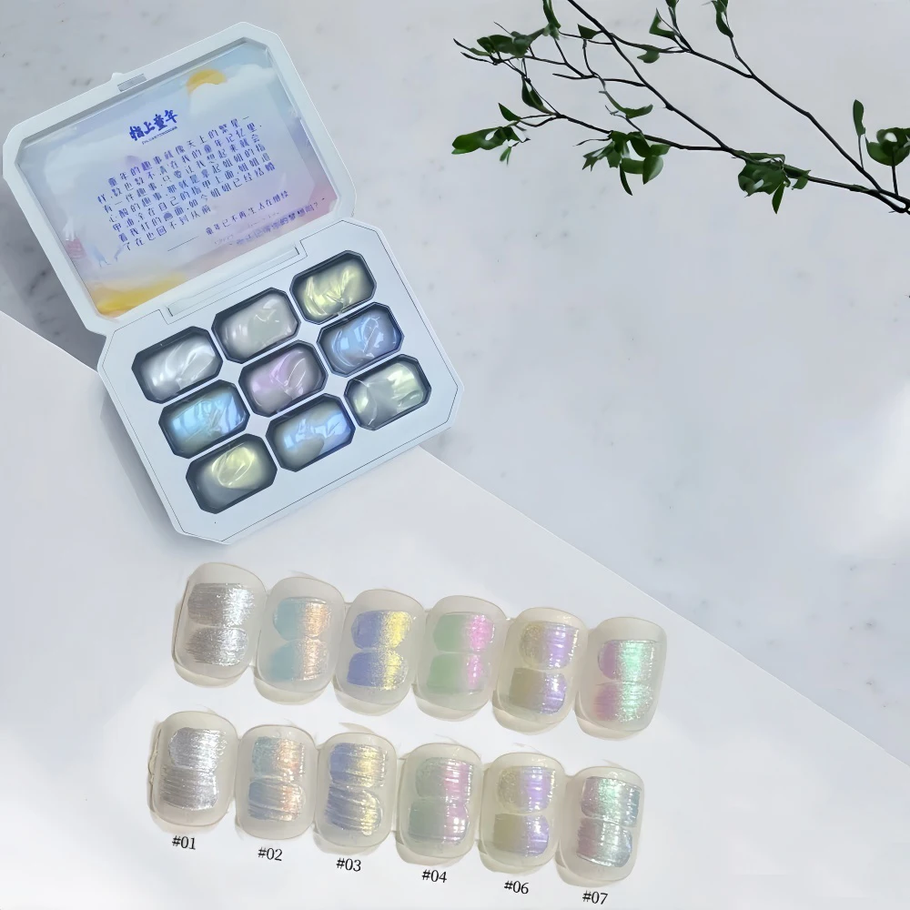 1pc 9-color new popular patting gel gradient dream texture soak off UV&LED gel nail polish art creation salon  DIY ins thumbnail 4