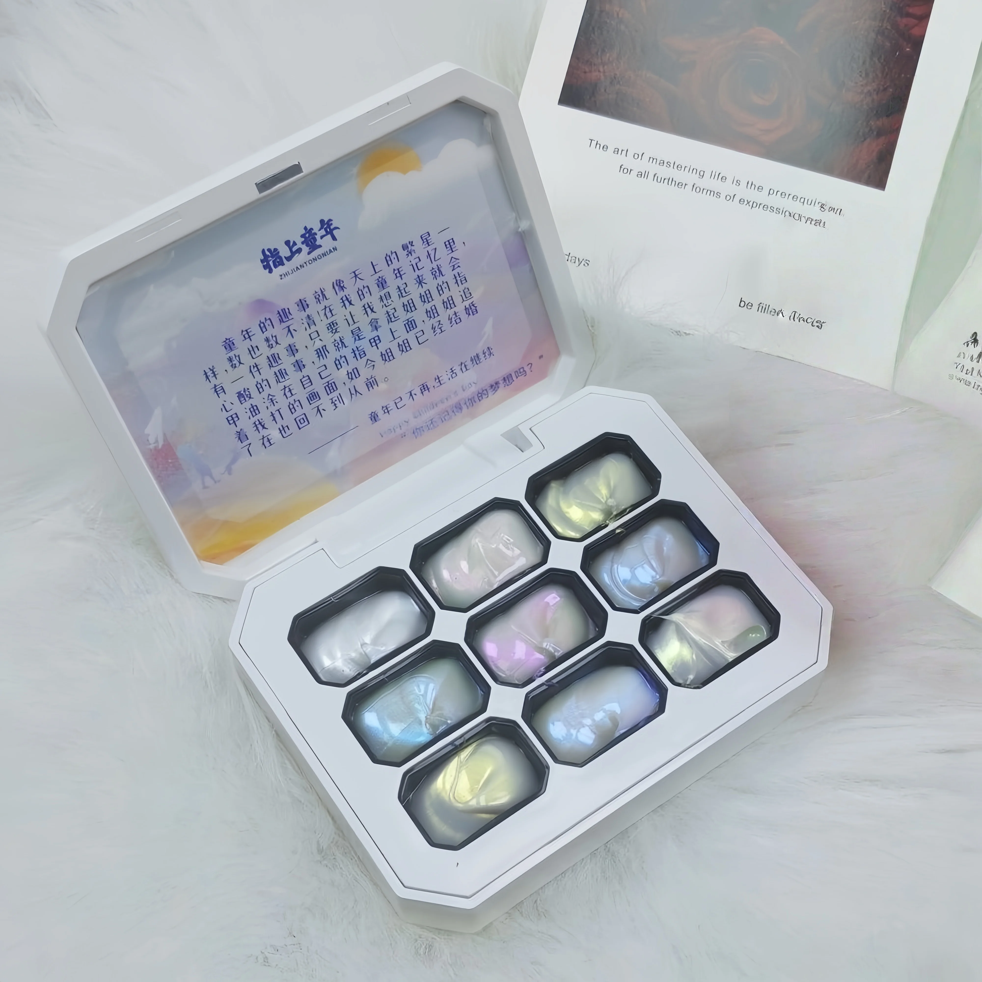 1pc 9-color new popular patting gel gradient dream texture soak off UV&LED gel nail polish art creation salon  DIY ins thumbnail 6
