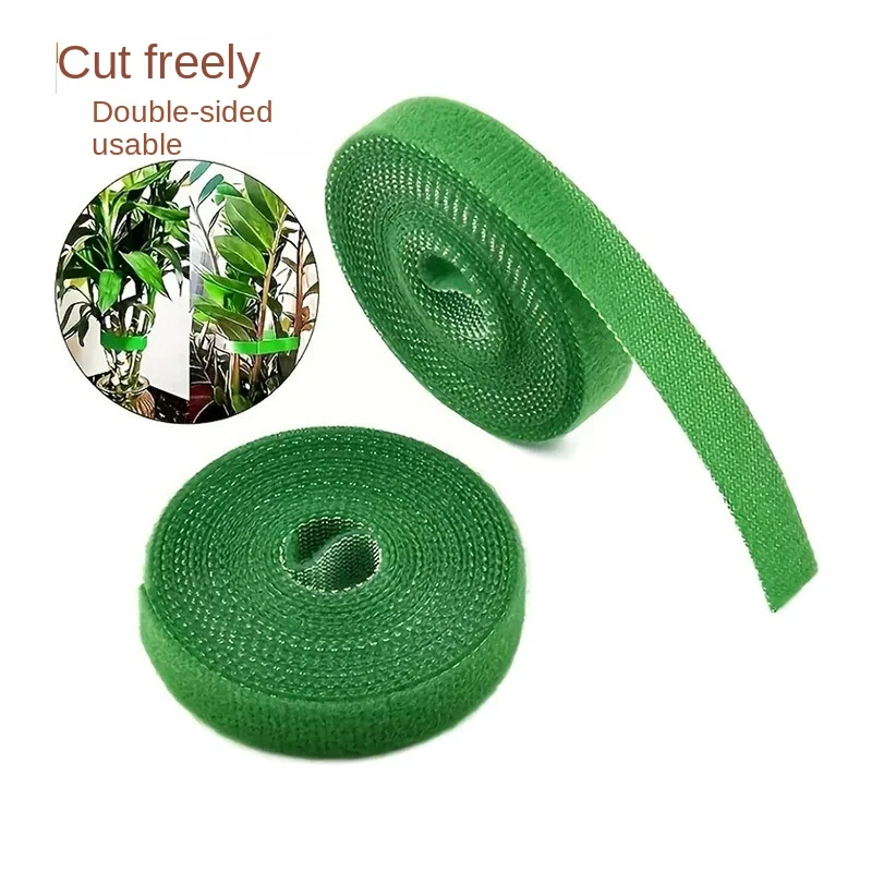 10m Reusable Nylon Plant Ties Green Garden Plant Bandage Cable Ties Self Adhesive Plant Fastener Tape for Plants Garden Home thumbnail 4