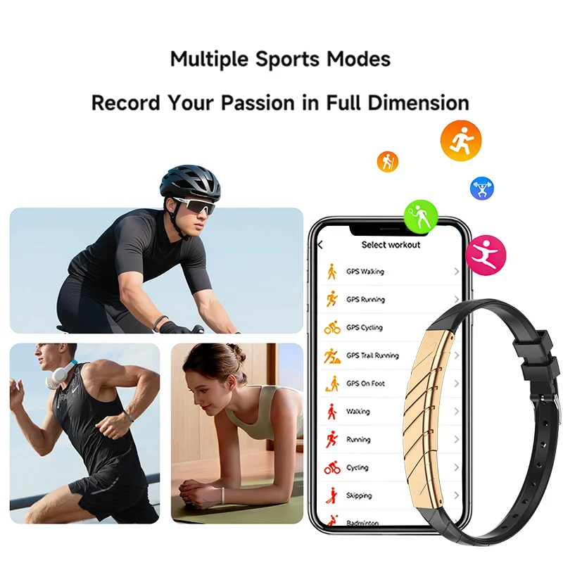 2026 New Bluetooth Smart Bracelet Health Heart Rate Sleep Stress Monitoring Sport Fitness Tracker Smart Wrist Watch Women Men thumbnail 5