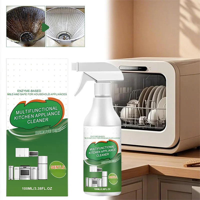 Multi Functional Kitchen Appliance Cleaner Gentle Non Damaging To Appliances Efficiently Removes Oil Stains Dirt Quickly Cleans