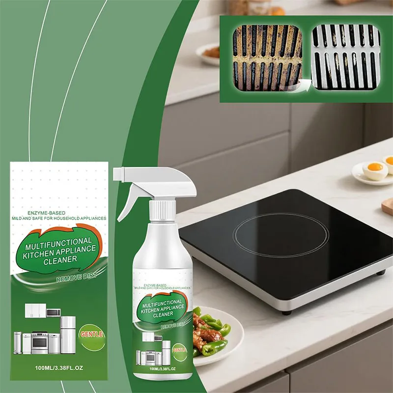 Multi Functional Kitchen Appliance Cleaner Gentle Non Damaging To Appliances Efficiently Removes Oil Stains Dirt Quickly Cleans thumbnail 2