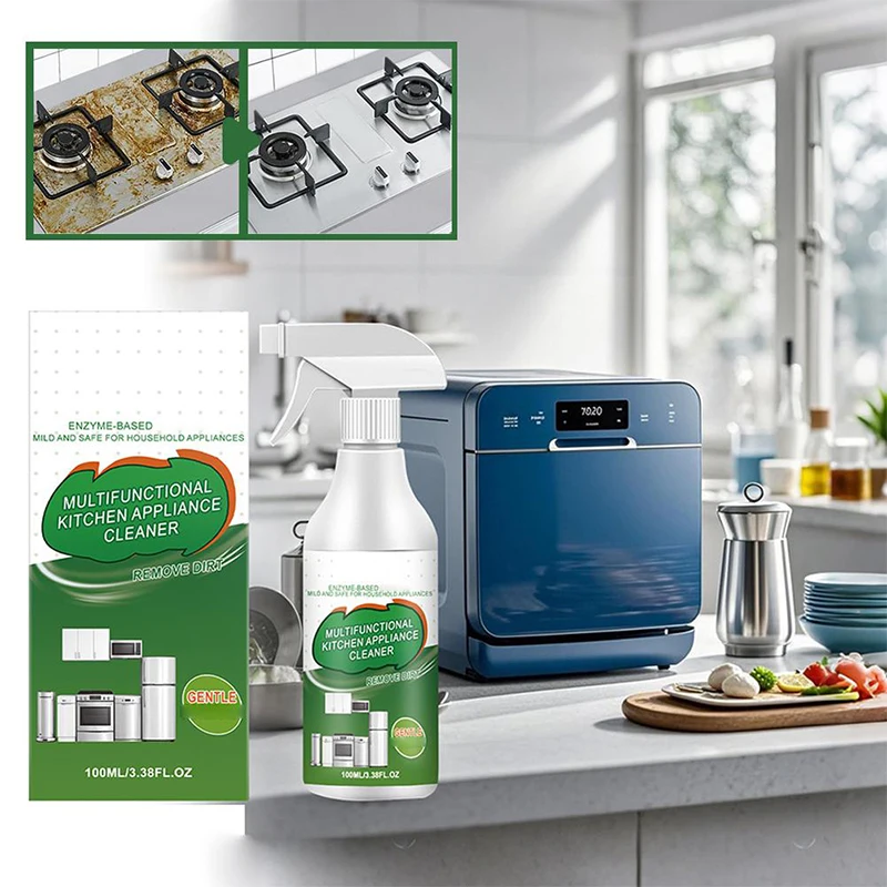 Multi Functional Kitchen Appliance Cleaner Gentle Non Damaging To Appliances Efficiently Removes Oil Stains Dirt Quickly Cleans thumbnail 3