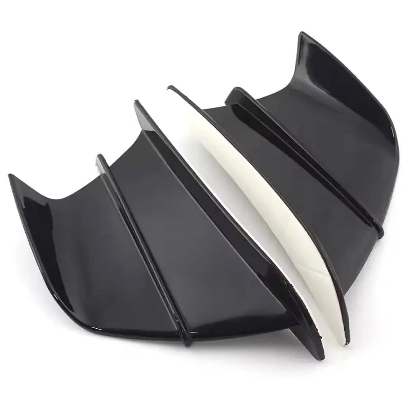 1 Pair Universal Motorcycle Aerodynamic Winglet Spoiler Side Wing Kit For Kawasaki Ninja Yamaha YZF R1 R6 R25 R7 R3 BMW S1000RR thumbnail 4