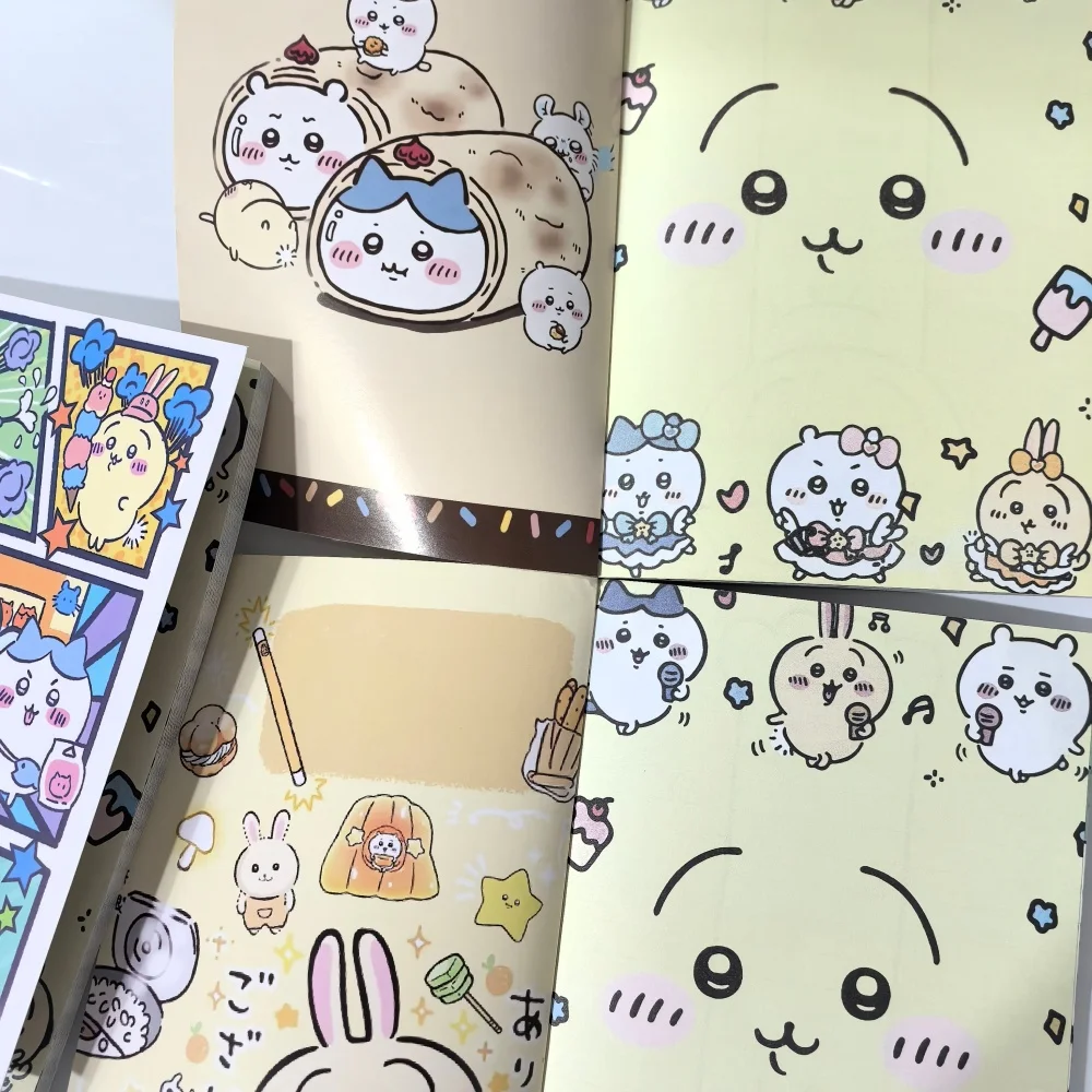 2026 A5 Softcover Colorful Notebook, Cute Stylish Thickened Printed Hand-drawn Journal for Students Chiikawa thumbnail 4