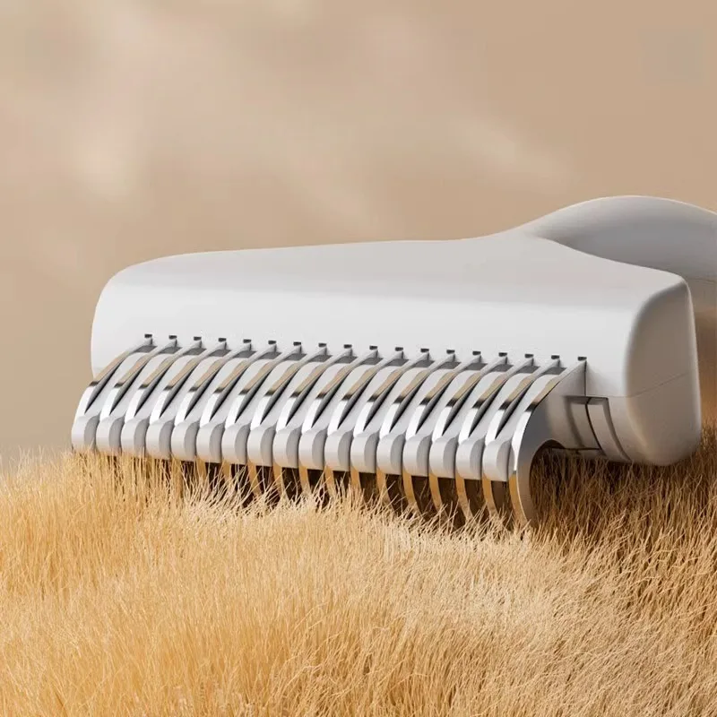 Pet Hair Removal Comb Curved Stainless Steel Teeth for Dogs Cats Detangling Brush for Long Thick Hair Professional Grooming Tool thumbnail 2