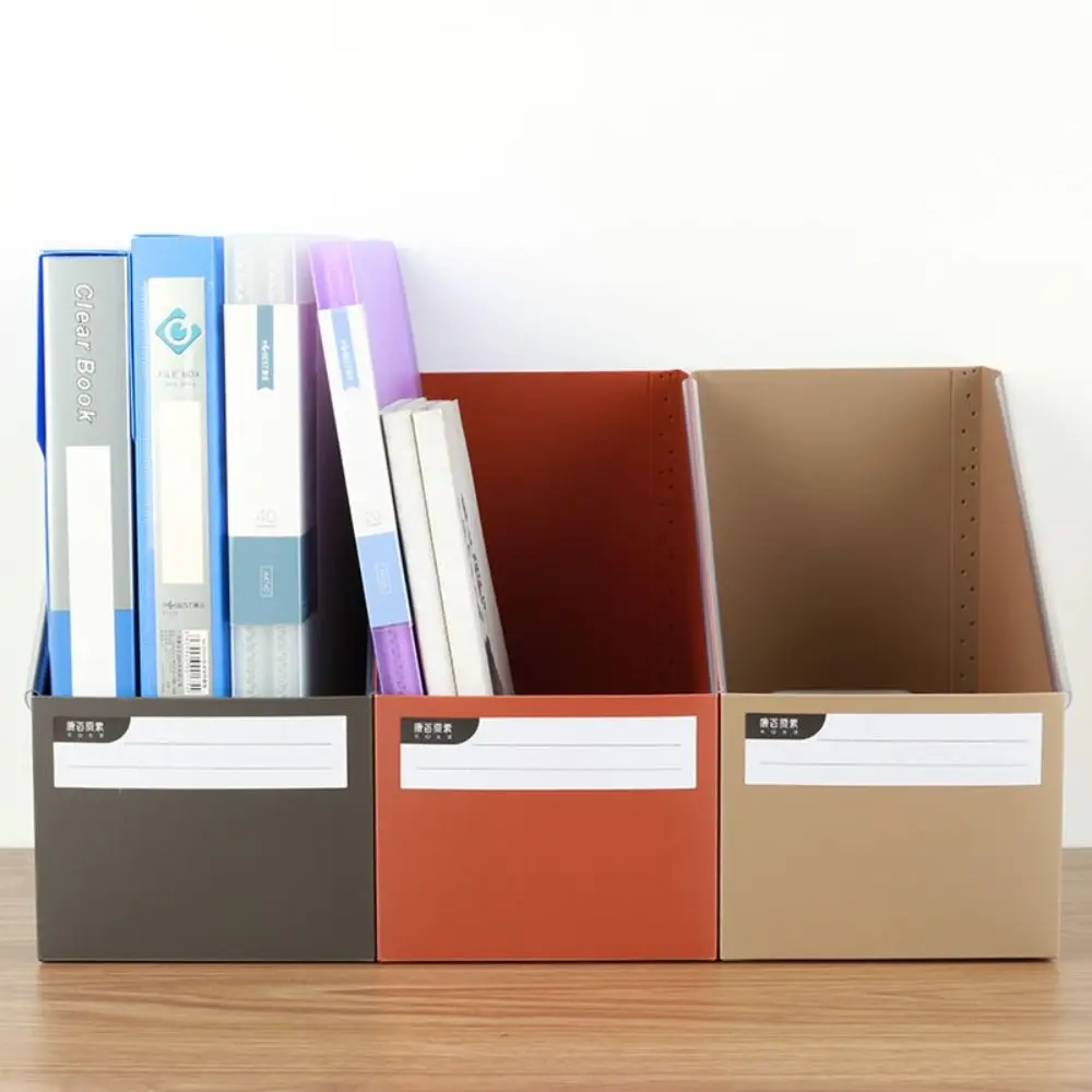 Multifunctional Plastic Foldable Book Storage Box A4 Waterproof Book Sorting Storage Box Large Capacity File Sorting Rack Office thumbnail 3