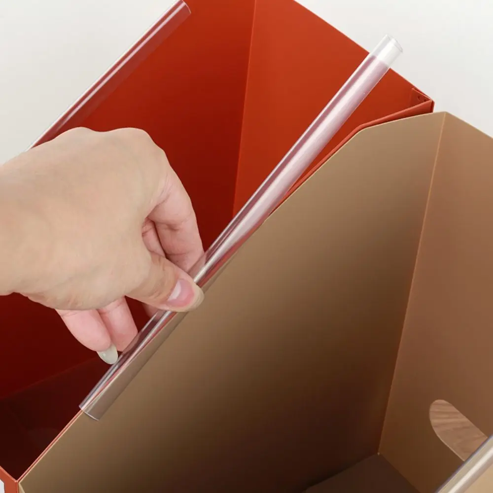 Multifunctional Plastic Foldable Book Storage Box A4 Waterproof Book Sorting Storage Box Large Capacity File Sorting Rack Office thumbnail 2