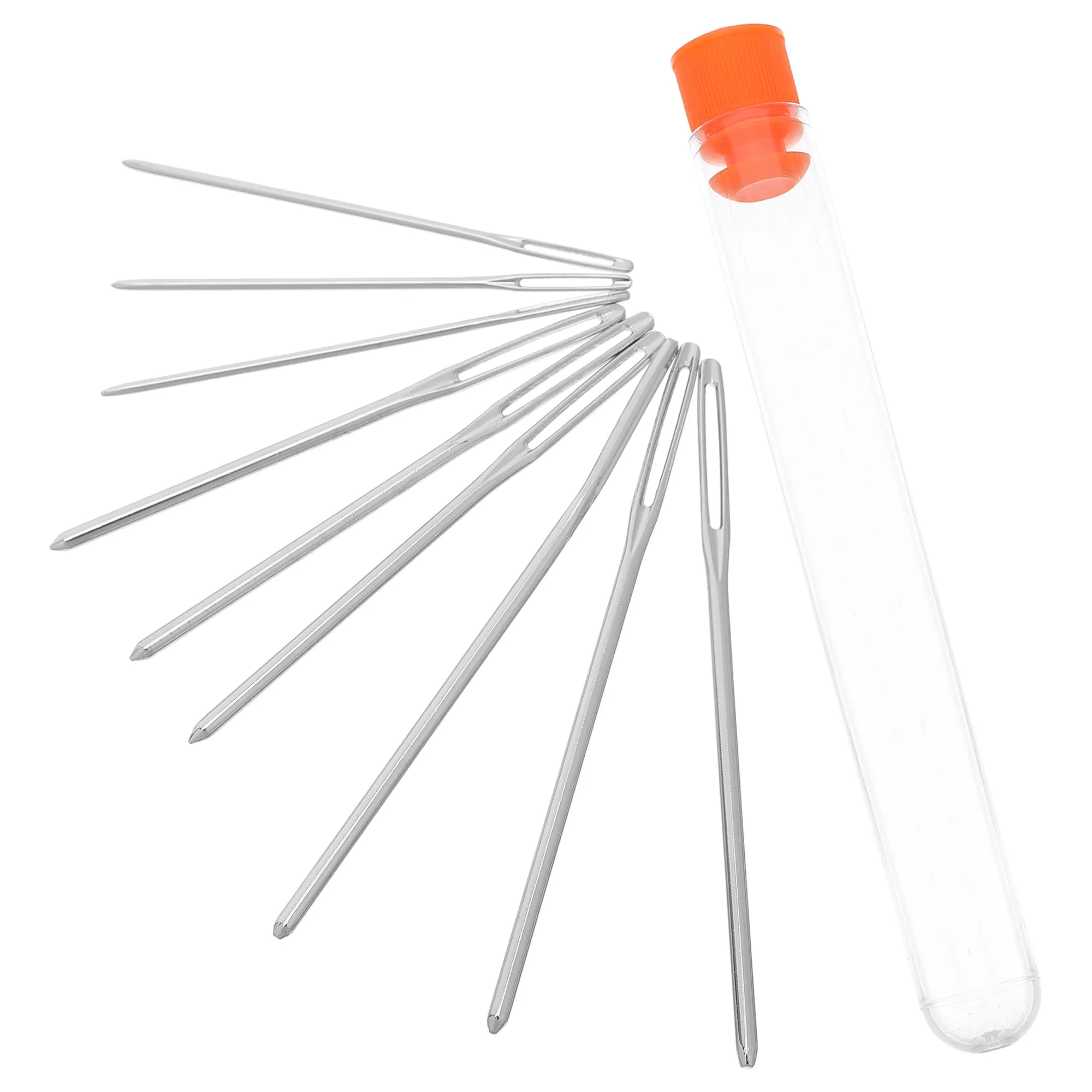 9 Pieces Knitting Needle Set Large Eye Blunt Tip Stainless Steel Thick Sewing Needles Hand Sewing Sweaters Hats Quilts Cross thumbnail 6