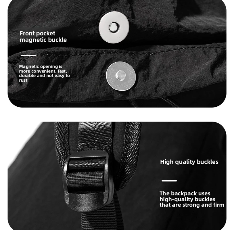 Custom sports backpack logo outdoor travel bag lightweight couple's schoolbag wholesale printed pattern company name thumbnail 5