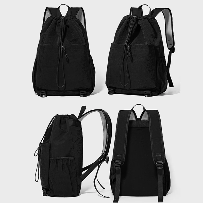 Custom sports backpack logo outdoor travel bag lightweight couple's schoolbag wholesale printed pattern company name thumbnail 2