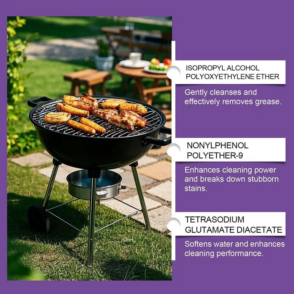 Barbecue Grill And Pan Cleaner Powerful Cleaning Solution For Removing Stubborn Grease And Burnt-On Residue From Grills And Pans thumbnail 5
