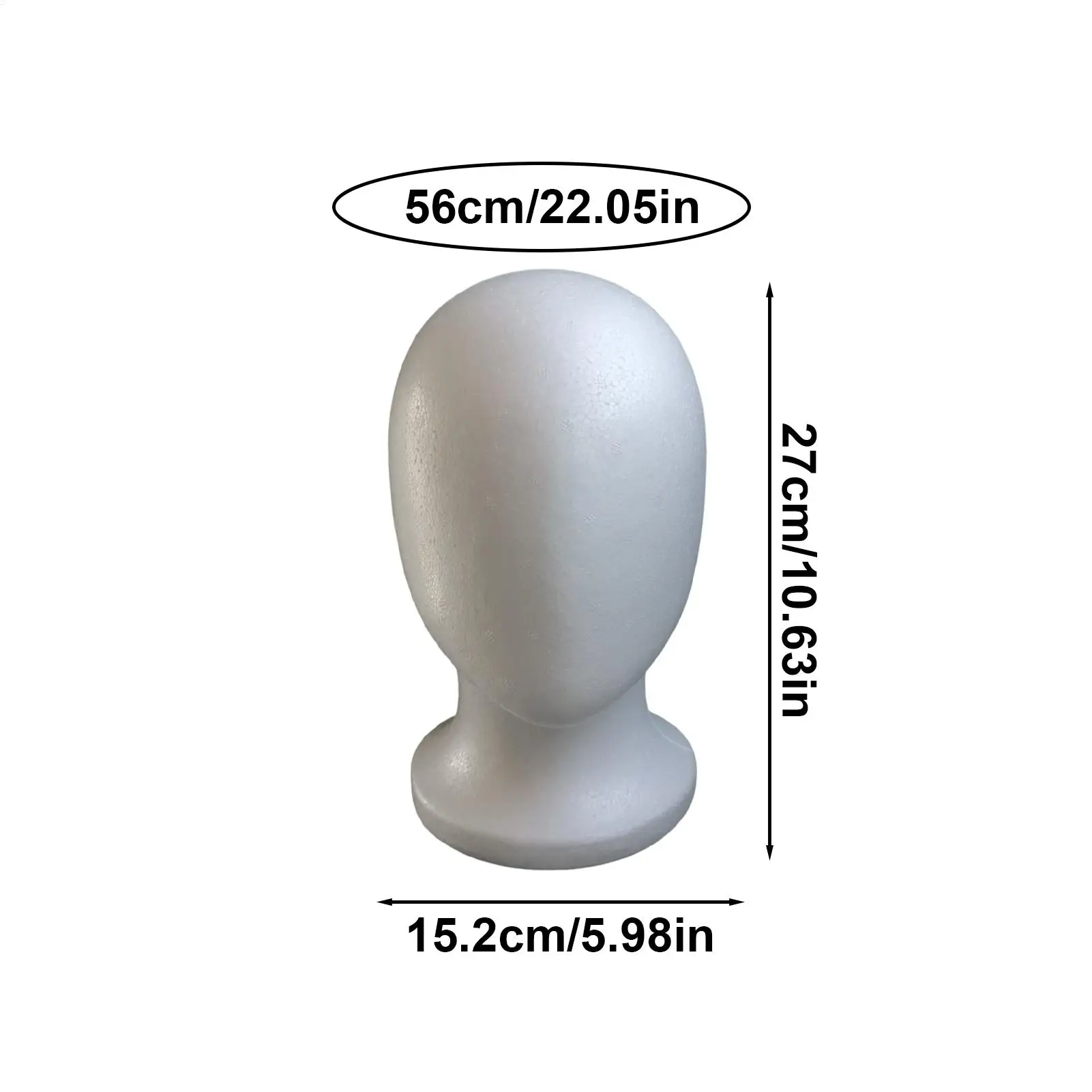Foam Mannequin Head Faceless Wig Styling Mannequin Head Hair Styling Wig Heads Convenient storage for Beauty Salon Hairdressing thumbnail 6