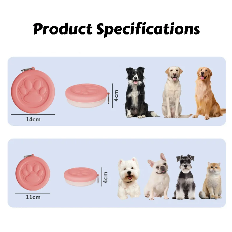 Portable Outdoor Pet Bowl: 2-in-1 Travel Dog Food/Water Dish with Treat Compartment for Hiking, Camping, and On-the-Go Feeding thumbnail 6