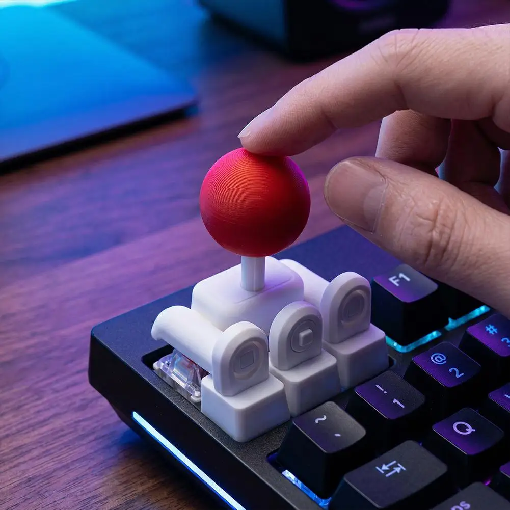 3D Printed Keyboard Joysticks  External Game Joystick 4 Way Directional Key Mod Arcade Games Special Keyboard Grip Buttons thumbnail 3
