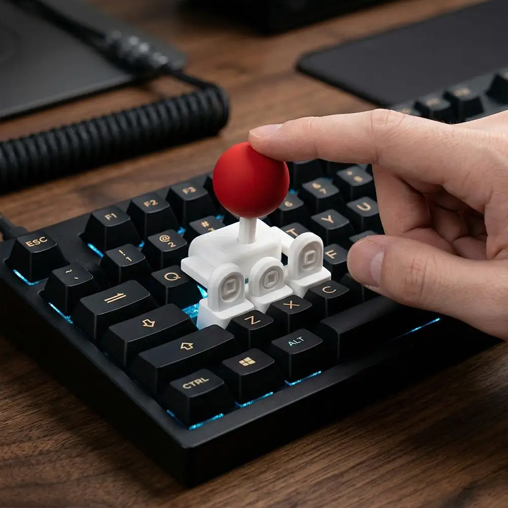 3D Printed Keyboard Joysticks  External Game Joystick 4 Way Directional Key Mod Arcade Games Special Keyboard Grip Buttons thumbnail 4