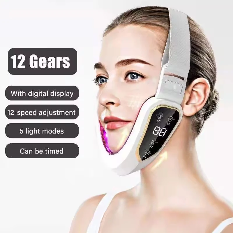 HOT NEW Lifting Massager Electric Facial Massager V-line Face Lifting Slimming Vibration Device Home Use Beauty Tool thumbnail 2