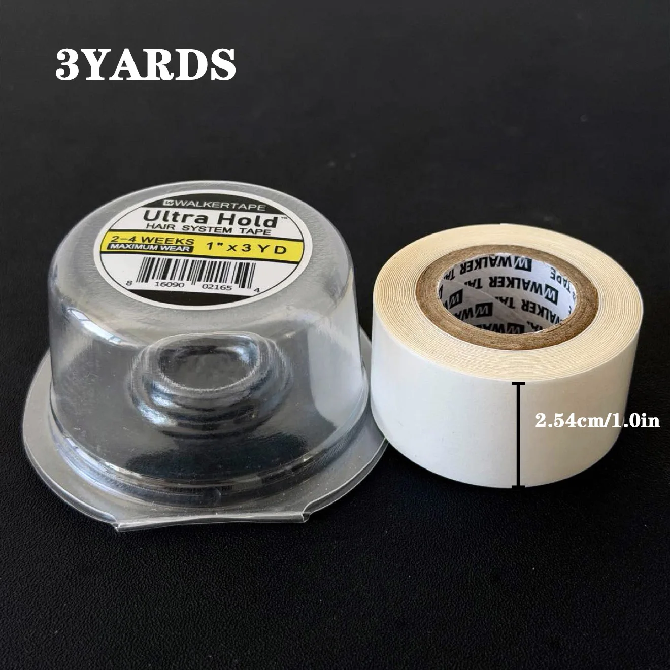 1roll 3yards 1 inch (2.54cm)  Ultra Hold Hair System Tape Double Sided Adhesive Tape for Toupee Wig Hair Pieces thumbnail 2