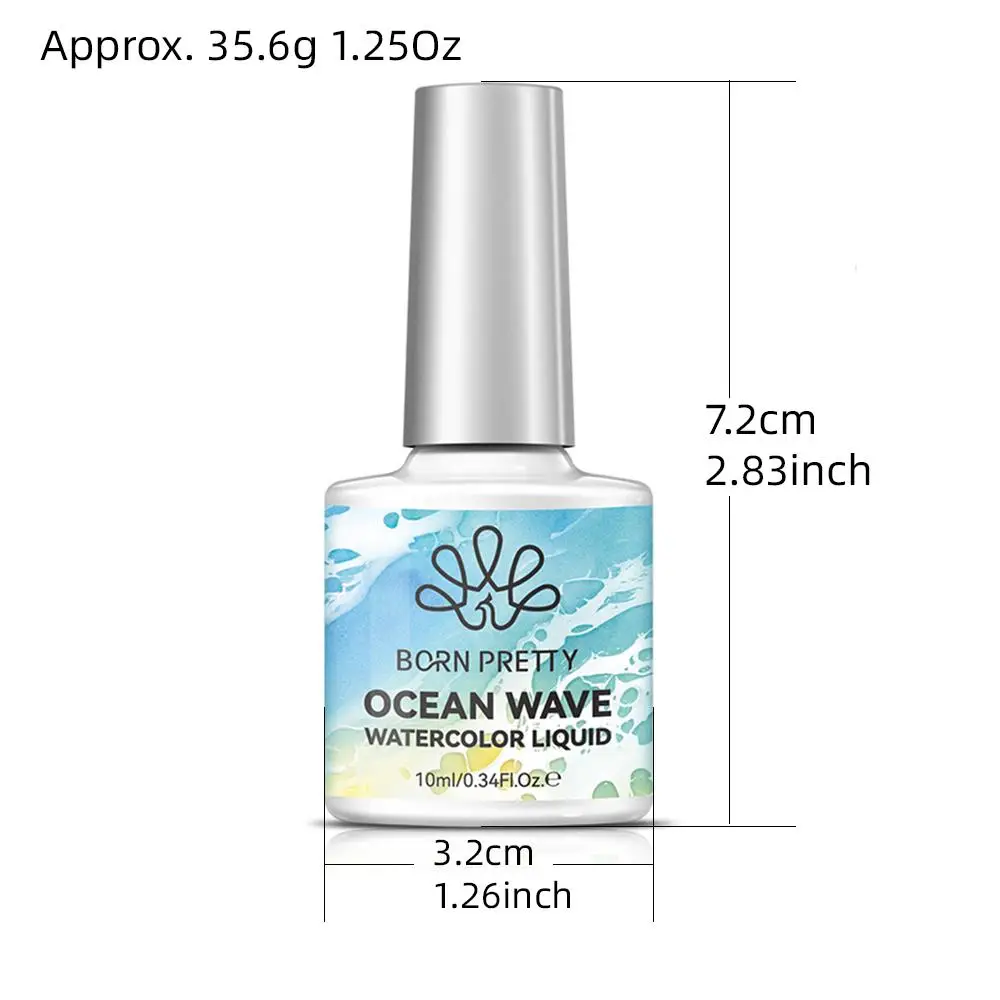 10ml White Ocean Wave Watercolor Gel Nail Polish 3s Spread Lace Hollow Bubble Nails Gel Polish Soak Off UV LED Manicure Varnish thumbnail 6