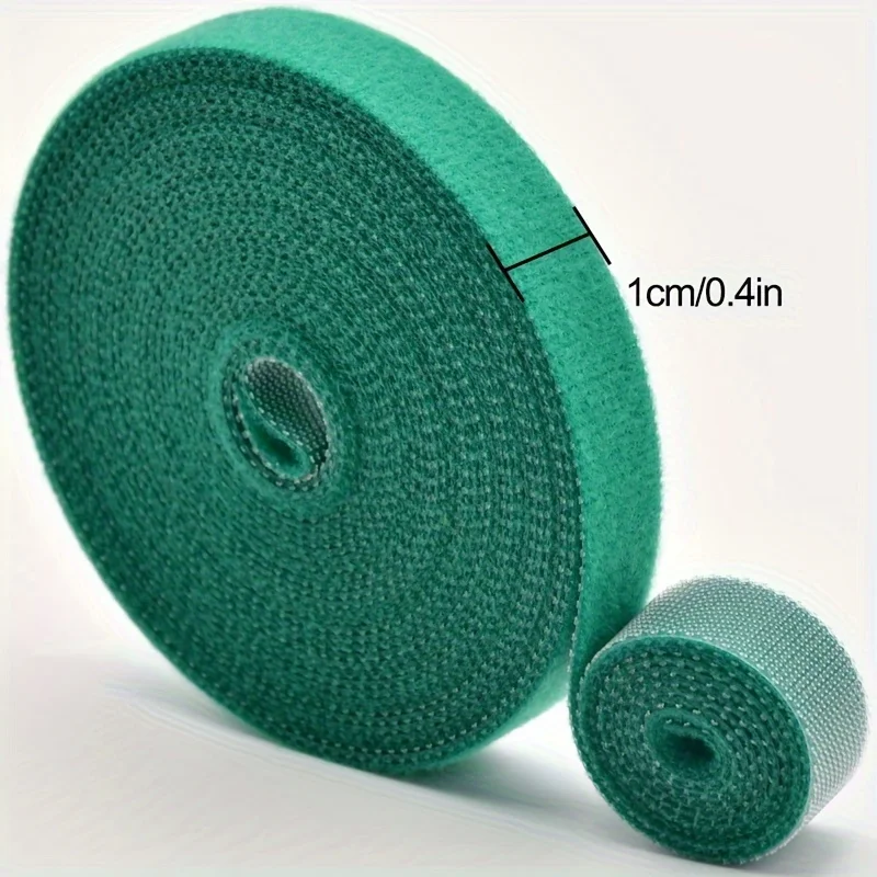 10M Reusable Nylon Plant Ties Green Garden Plant Bandage Cable Ties Self Adhesive Plant Fastener Tape for Plants Garden Home thumbnail 2