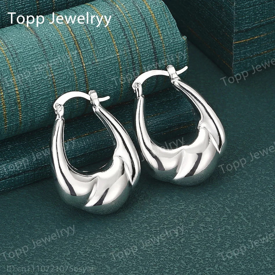 Elegant 925 Sterling Silver Teardrop Ear Clips - Stylish Women's Wedding Gift Jewelry