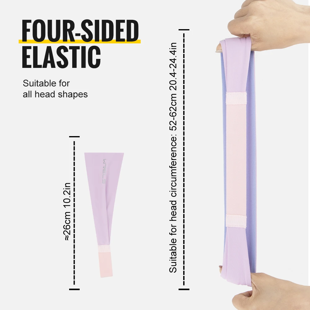 WRELS Anti-Slip Stretch Elastic Gym Fitness Running Yoga Headwrap Breathable Men Women Outdoors Sports Headband Sweatband thumbnail 3