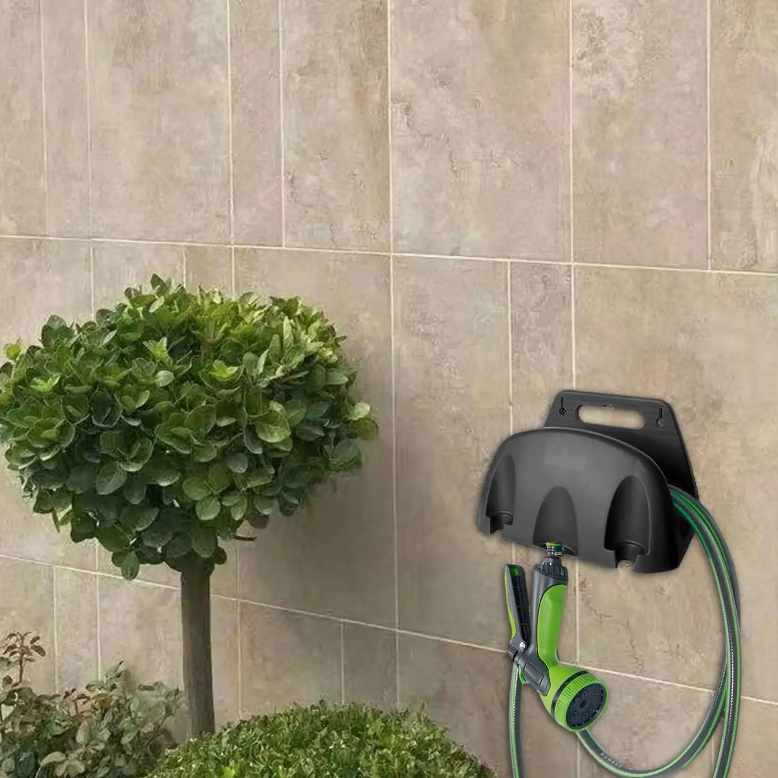 Gardening Water Hose Rack Wall-Mounted Irrigation Tool holder Watering supplies Storage mount for Patio farm yard home outdoor thumbnail 5