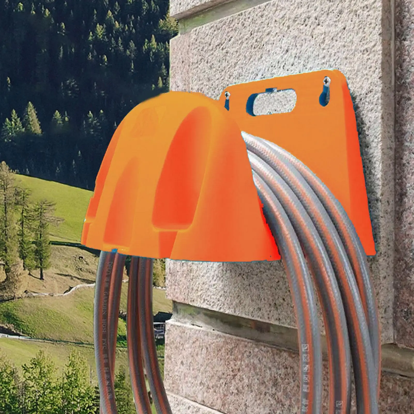 Wall-Mounted Irrigation Tool Holder Gardening Water Hose Rack Watering Supplies Storage Mount For Patio Farm Yard Home Outdoor thumbnail 2