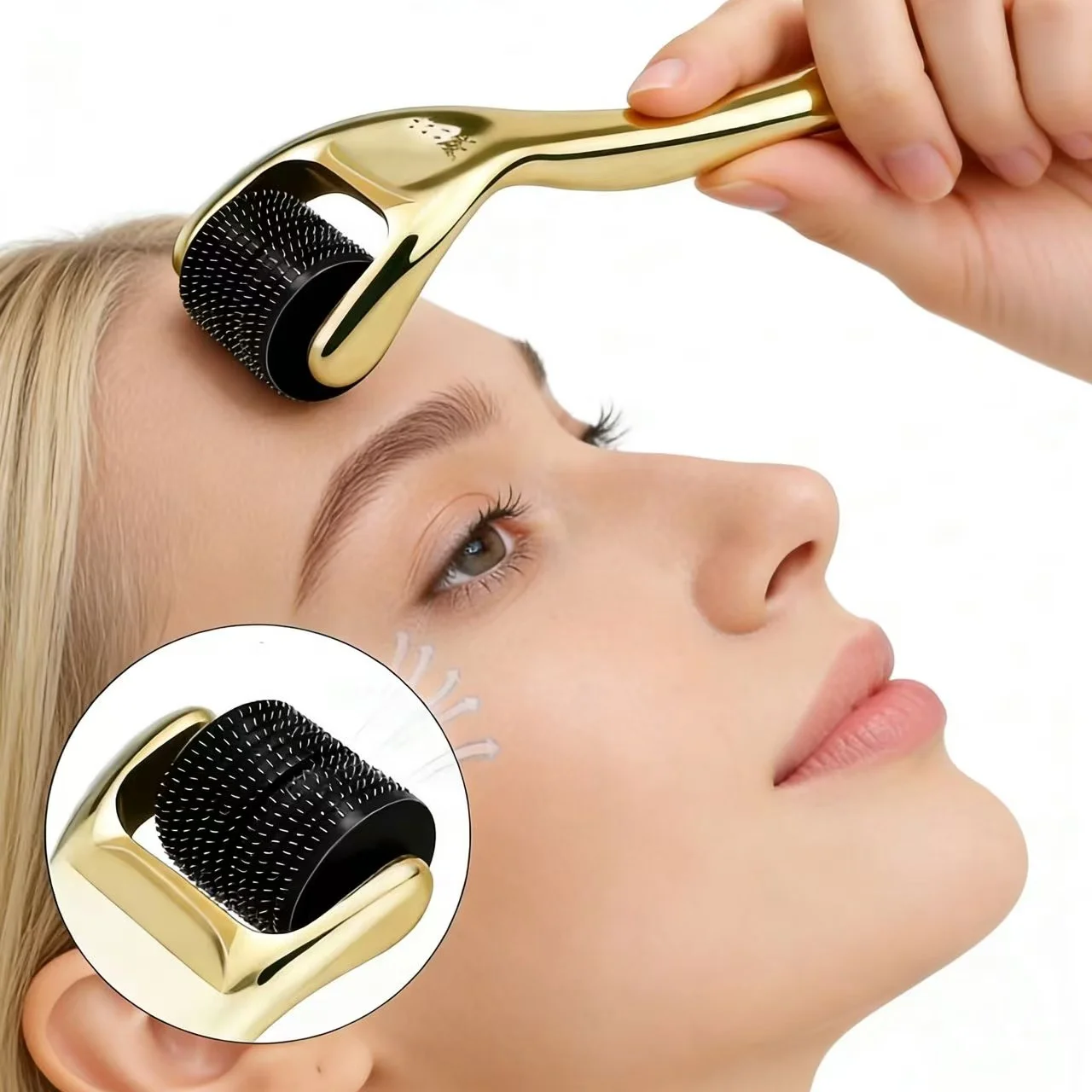 540 Derma Roller Needle Instrument Face Roller Massager Facial Microneedle Roller Massage Skin Care Beauty Household Tools thumbnail 4
