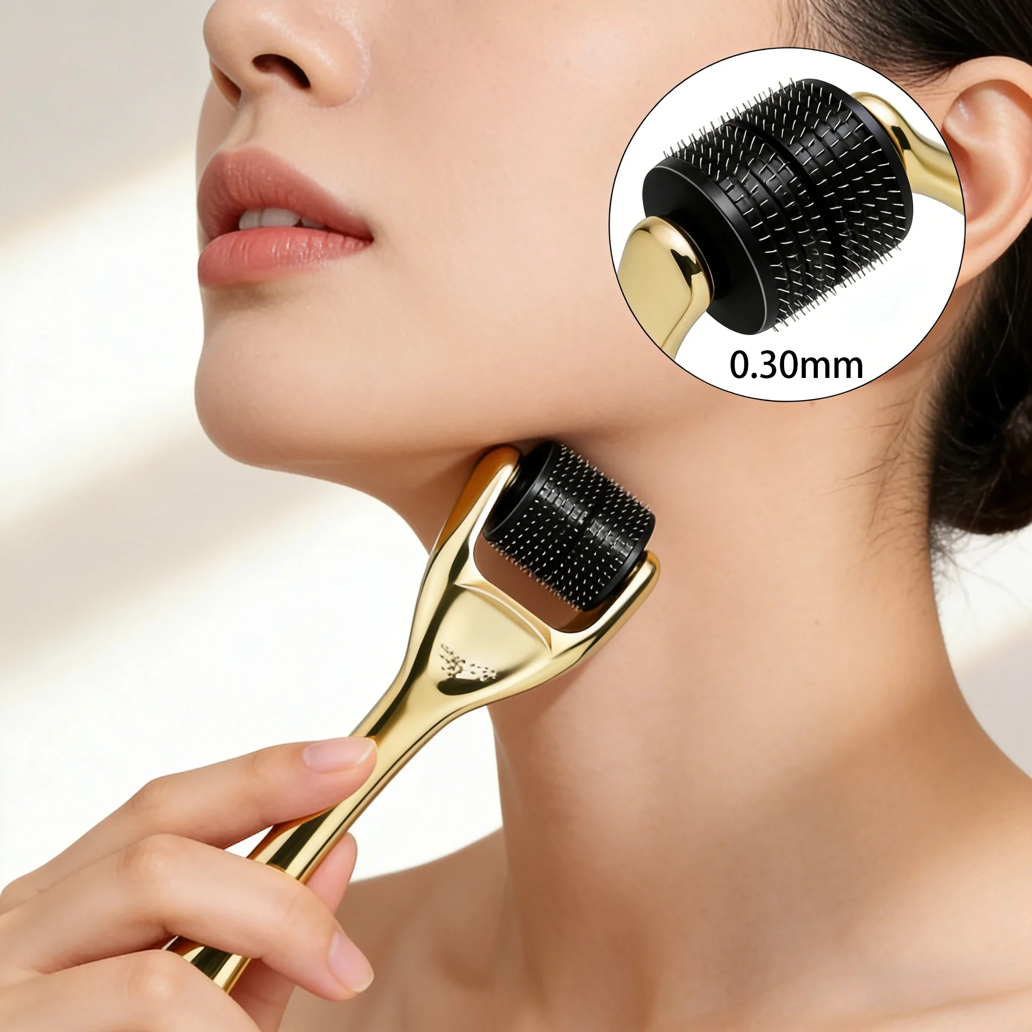 540 Derma Roller Needle Instrument Face Roller Massager Facial Microneedle Roller Massage Skin Care Beauty Household Tools