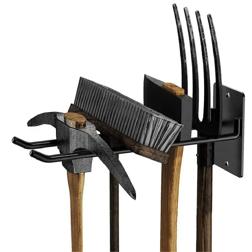 Tool Storage System Hooks Wall Holder Garage Storage Multi-Purposes Garden Tool Organizer For Warehouse Garage Wall Hook